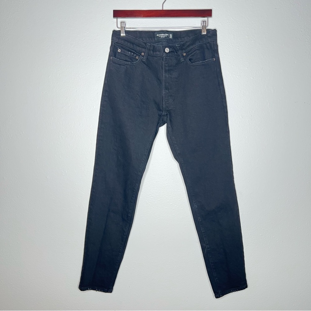 Abercrombie & Fitch Mens Vintage Stretch 90s Slim Jeans 32x30 Black Denim